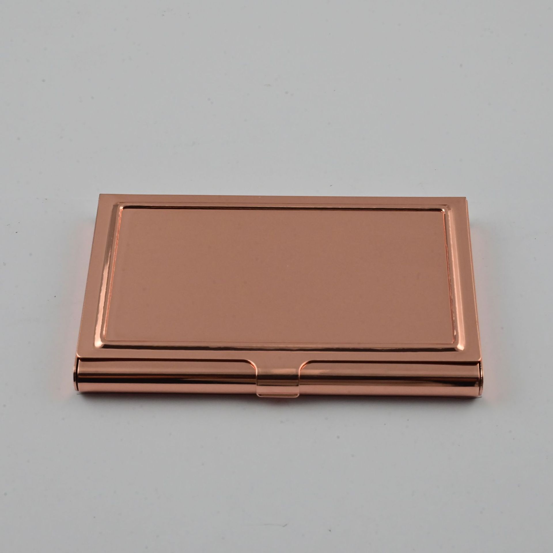高档红古铜色不锈钢创意名片夹银行卡套公交卡套盒订制金属名片盒