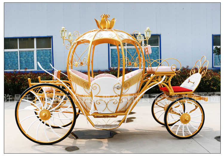 定金套色欧式公主马车金色南瓜四轮马车古典婚礼马车婚纱摄影活动