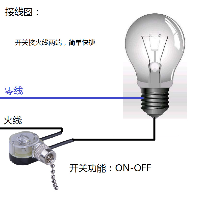 吊扇灯如何接线图解图片