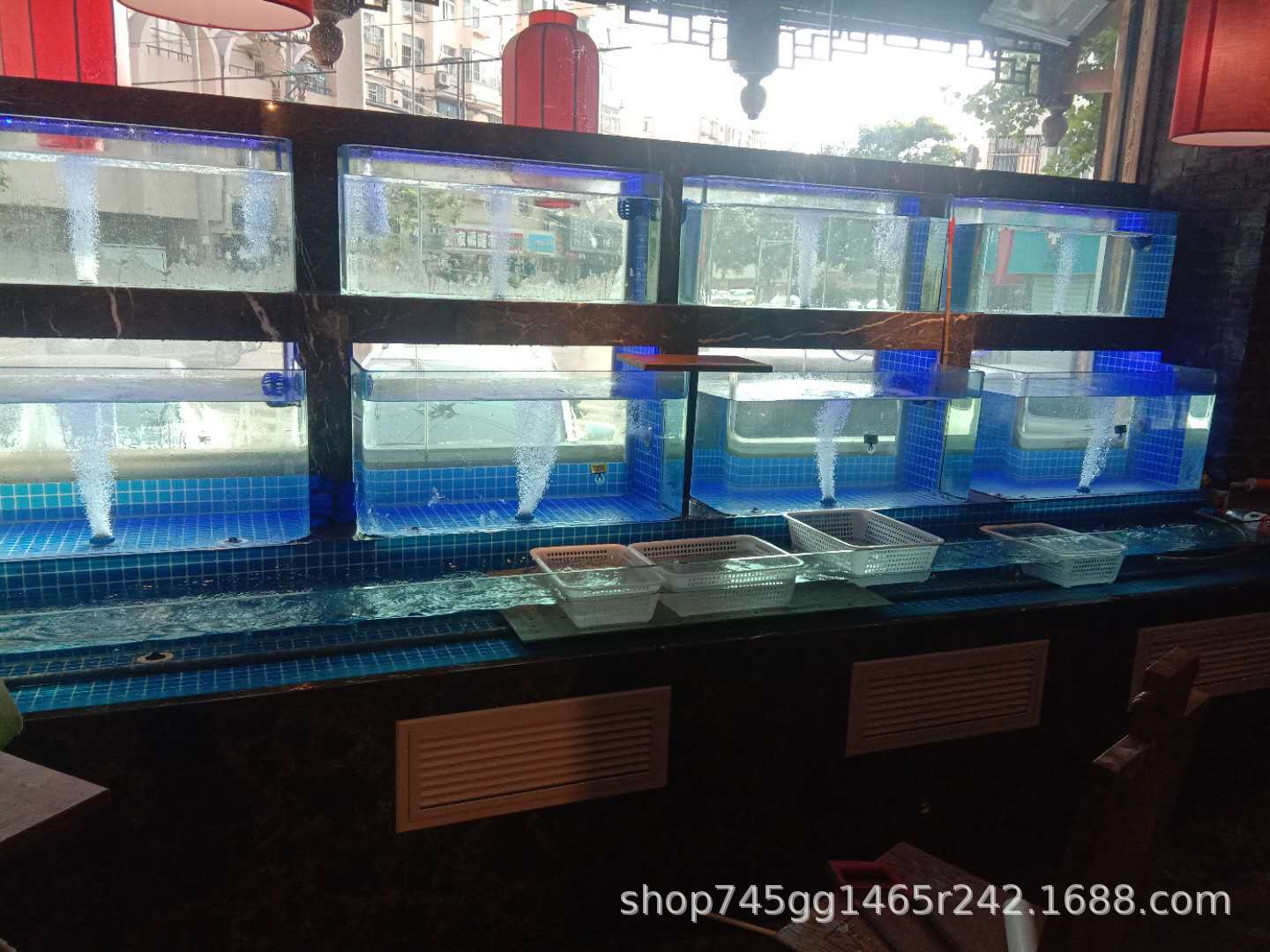 青岛当地制作安装海水制冷鱼缸海鲜缸贝类缸各种玻璃鱼缸-阿里巴巴