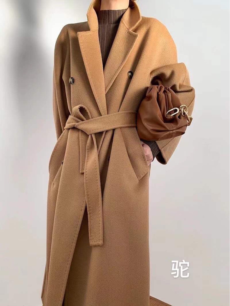 双面羊绒大衣女中长款2020年冬季新款高端气质欧版羊毛毛呢外套冬