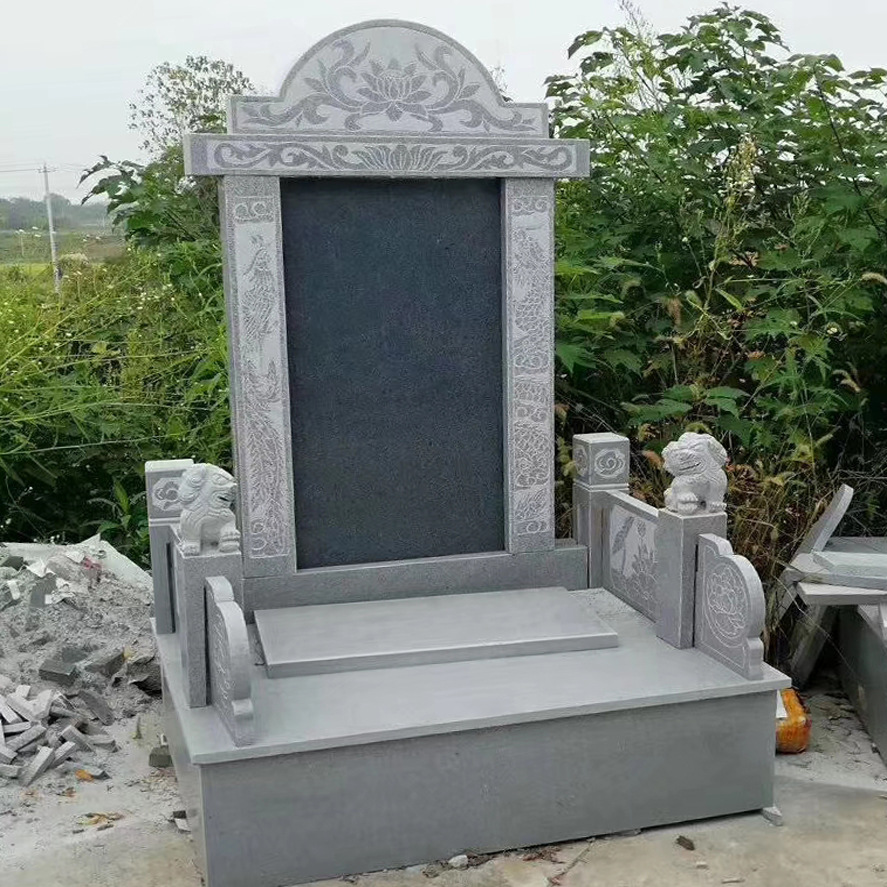 直销大理石石雕墓碑 花岗岩公墓墓群石碑青石碑料刻字定制