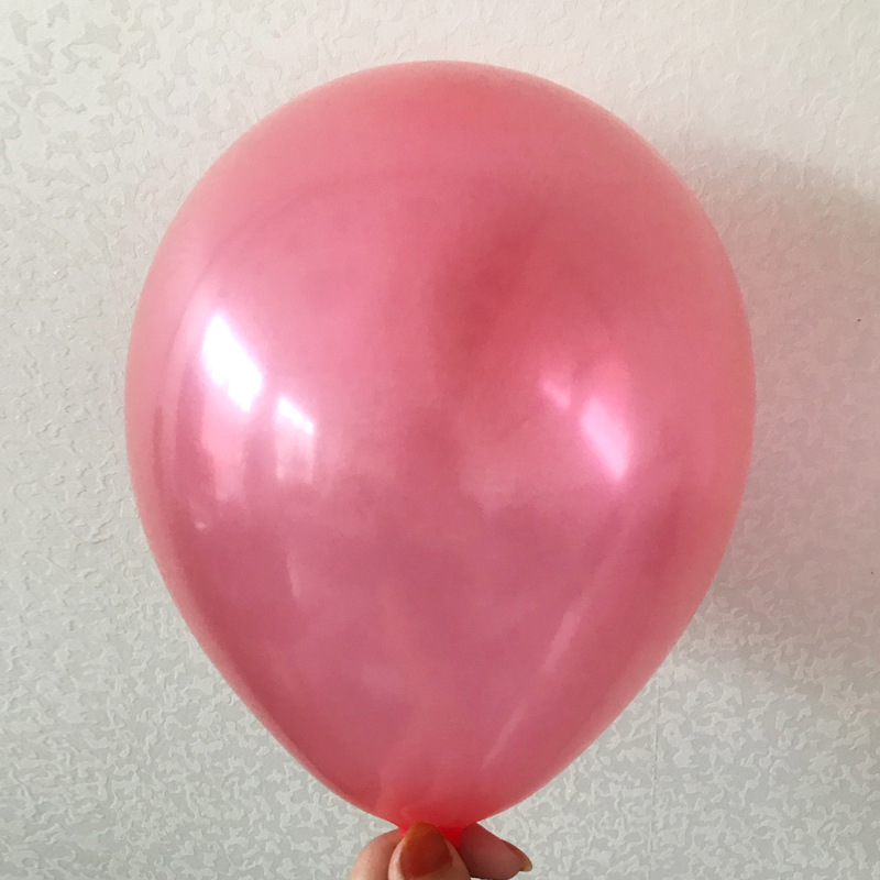 1G Pearl Balloon No. 5 round Decorative Balloon Grid Explosion Push Decorative Supplies Factory Wholesale Pearl Balloon