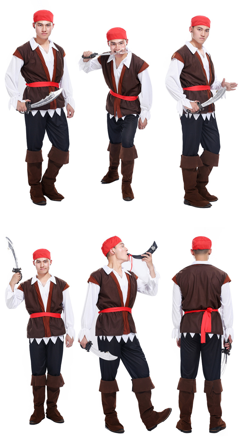 cosplay万圣节成人装扮服装表演服海盗角色服成人加勒比海盗服饰
