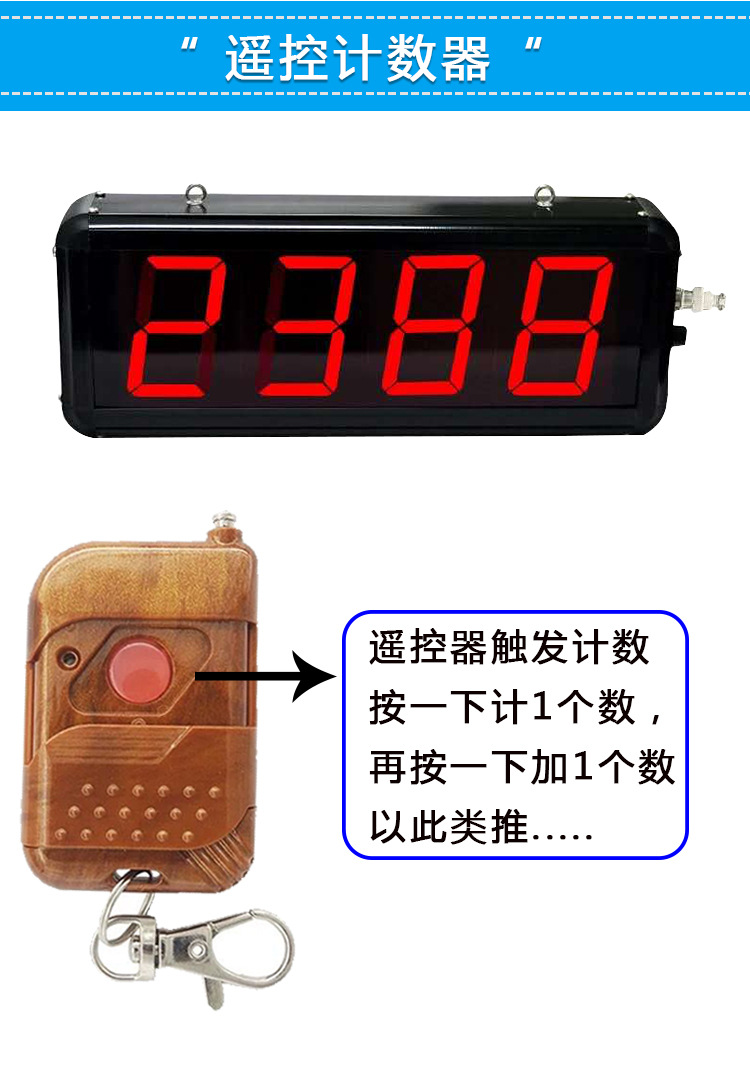 大屏幕计数器流水点数传送机输送带点包红外线激光智能感应计数表