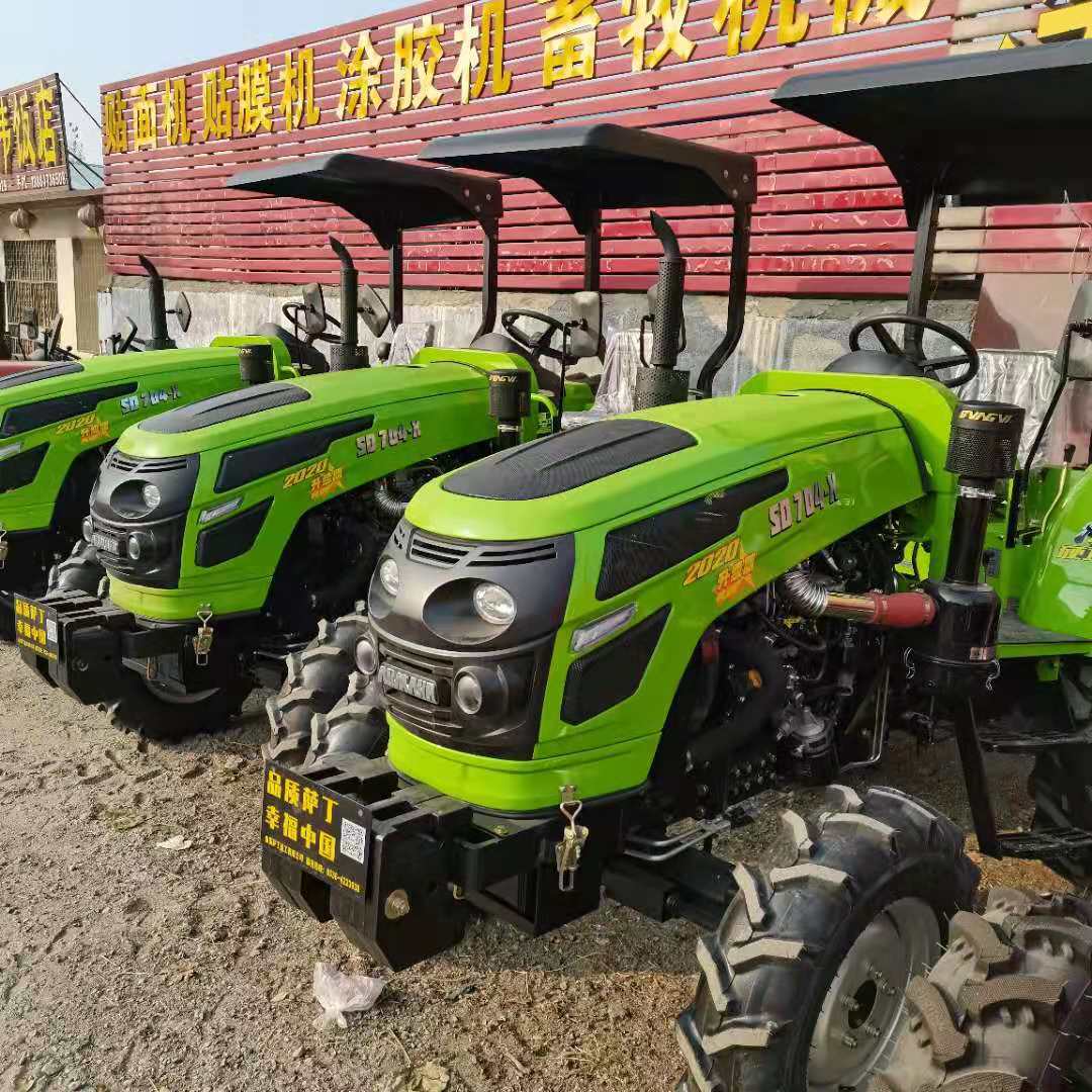 60马力四轮拖拉机 水稻田旋耕犁地机 中型604拖拉机