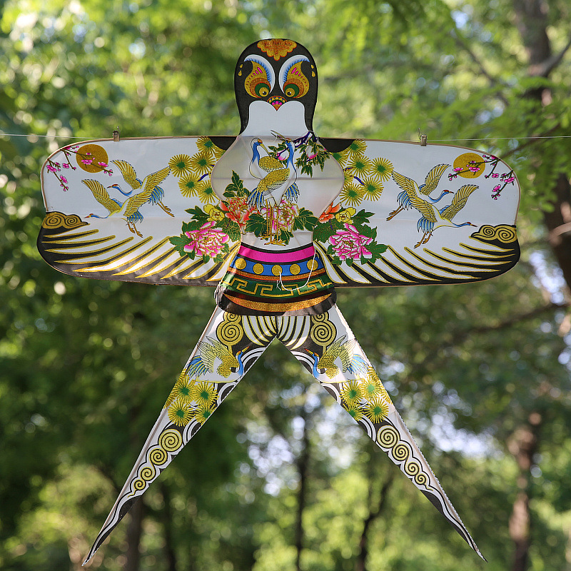 礼品潍坊传统竹子骨架风筝瘦长钻天沙燕 可用于古装摄影道具装饰