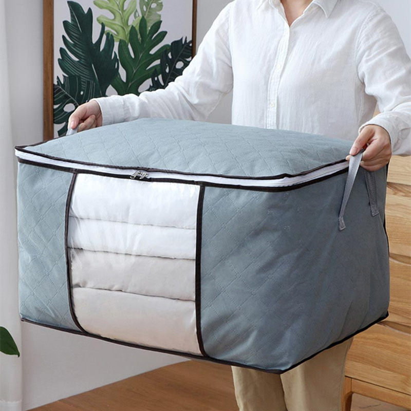 Non-Woven Three-Layer Buggy Bag House-Moving Luggage Moisture-Proof Packing Bag Household Large Capacity Quilt Bag Clothes Bag