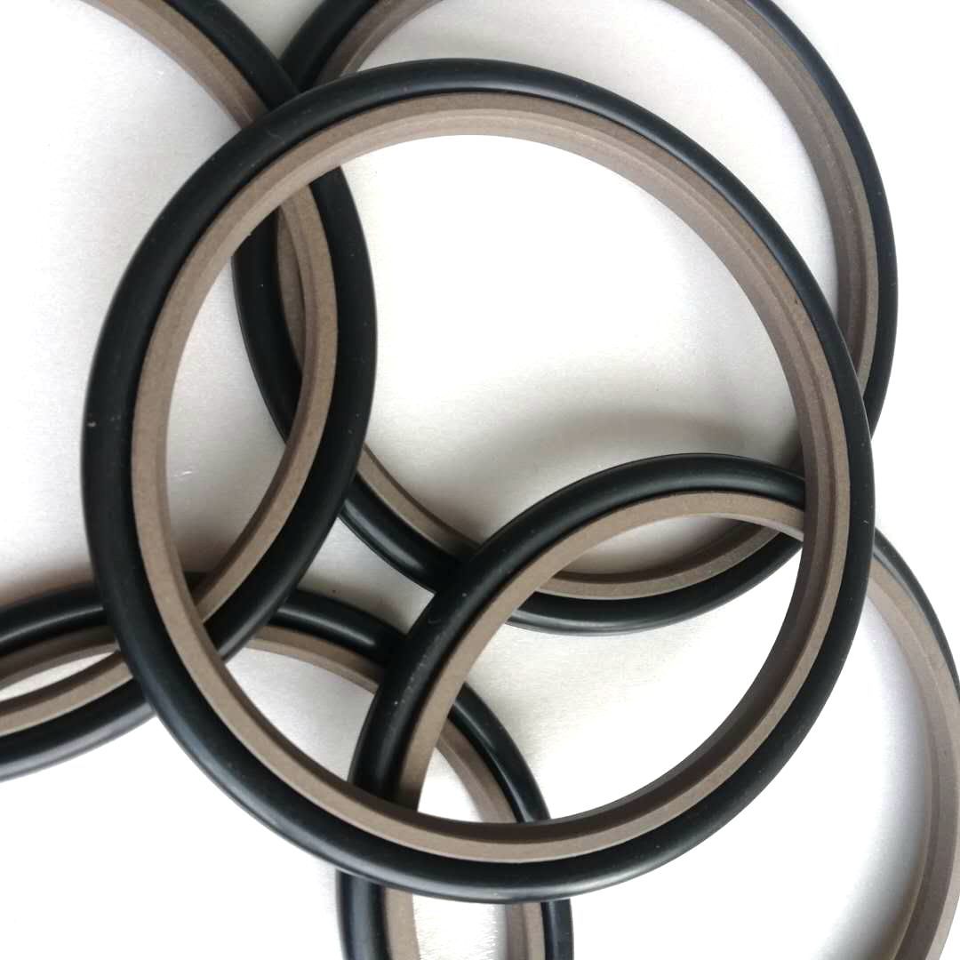 活塞杆密封 斯特封密封圈四氟铜粉改良黑色丁腈耐磨 90*105.1*6.