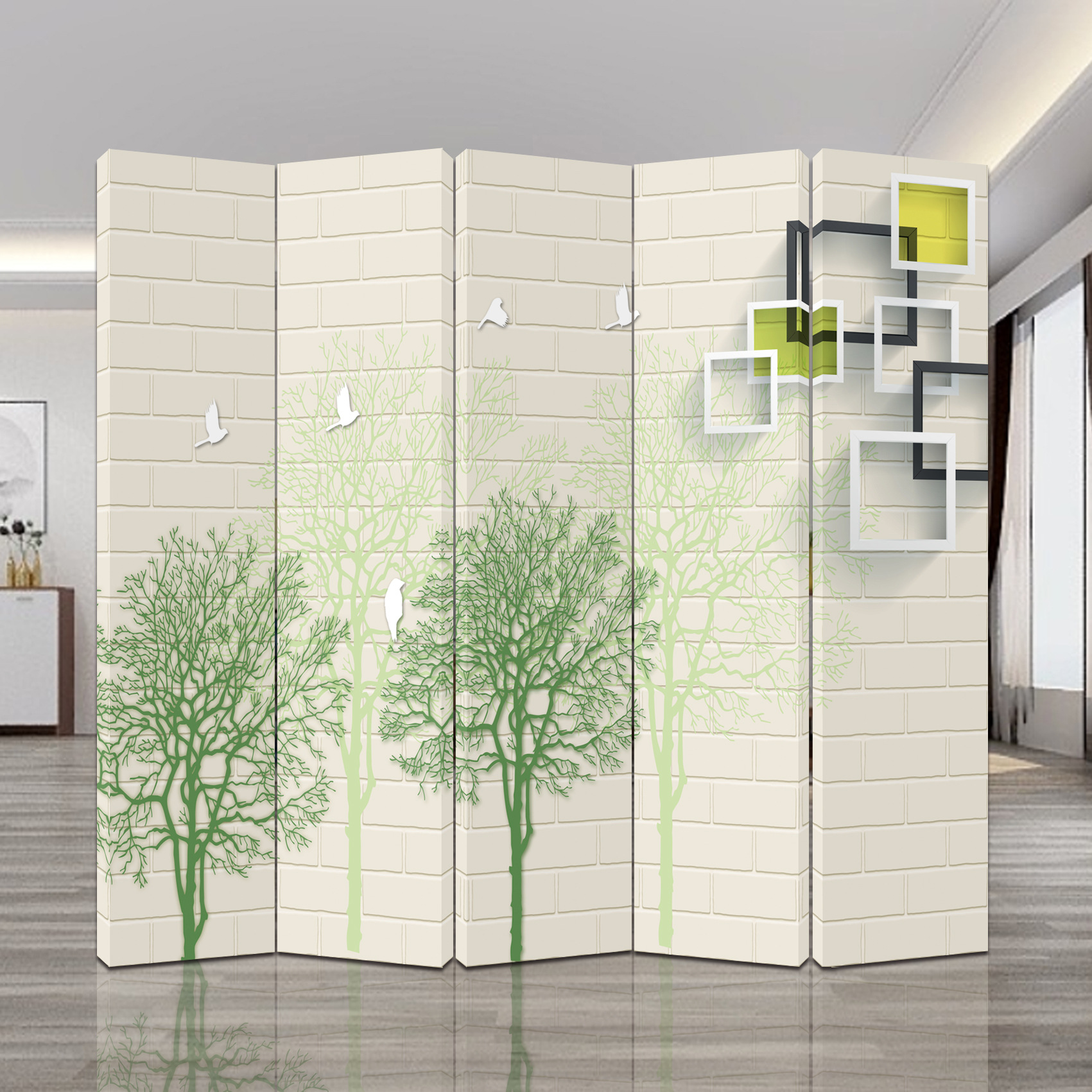 欧式客厅屏风隔断墙折叠移动卧室遮挡家用简约现代美容院双面布艺