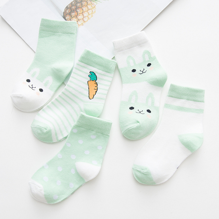Autumn and Winter Children's Socks Pure Cotton Spring and Autumn Four Seasons Tube Socks Boys and Girls Baby Middle and Big Children Primary School Students Socks Generation Hair