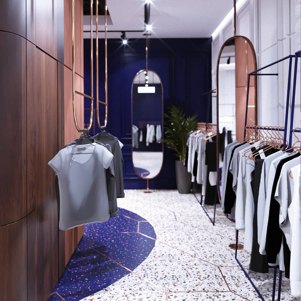 店铺装修服装图