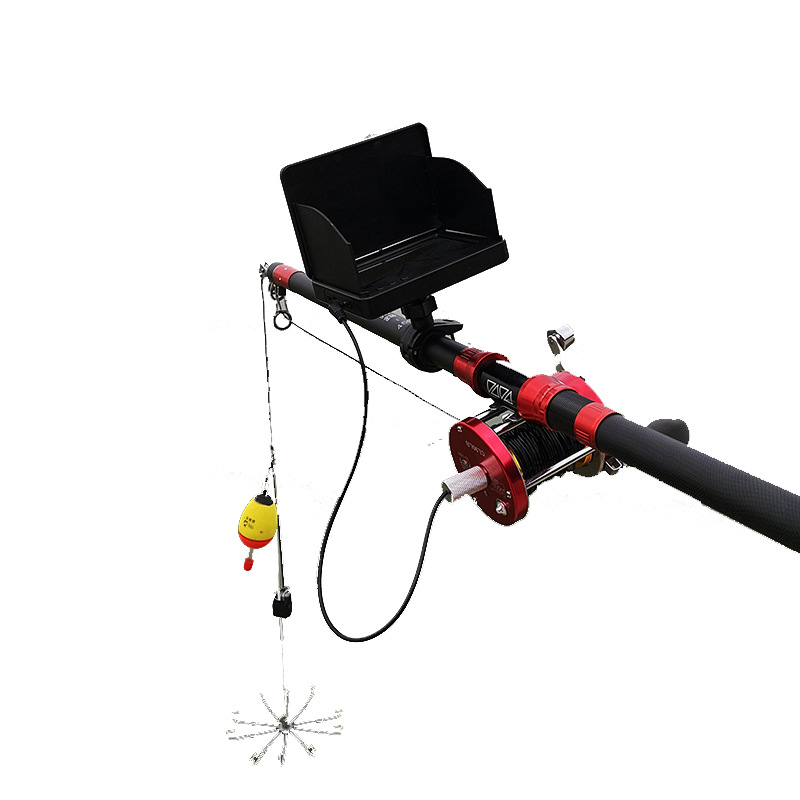 可视锚鱼竿全套水下高清摄像头浑水穿钓鱼透探鱼器5寸4.3寸显示器