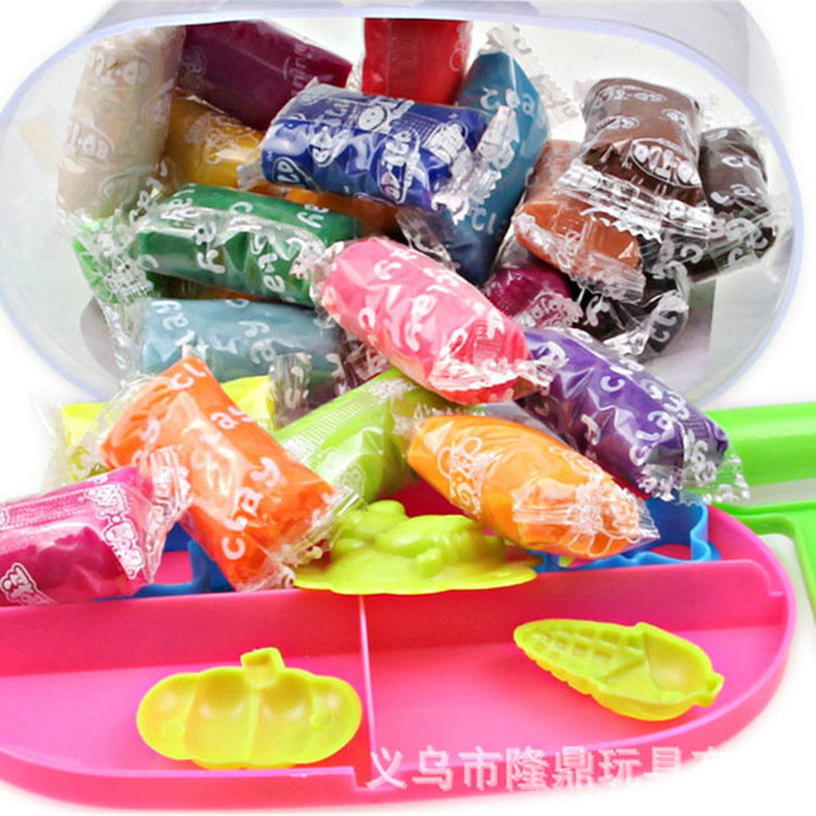 Factory Flour Mud Wholesale Children's DIY Colored Clay Educational Toys Plasticene Clay Space Mud Candy Pack