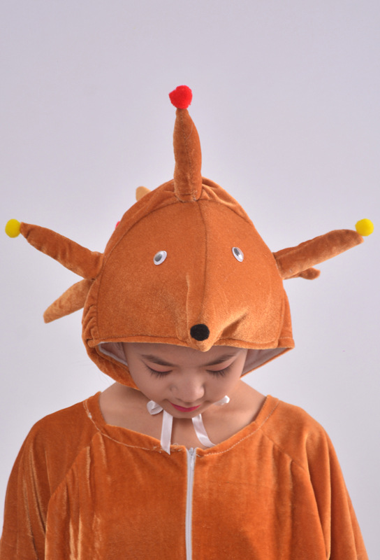 儿童动物卡通刺猬表演服装话剧小刺猬舞台演出服幼儿园亲子扮演