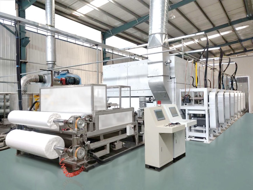 熔喷布圆网水驻极设备工艺生产线达到ffp2ffp3日产能1.5吨