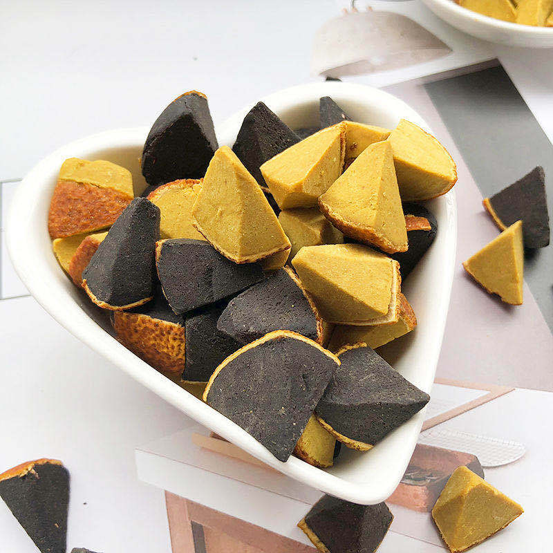 批发散装八仙果化州橘红陈年陈皮果黄皮果 黄角黑角5斤装休闲零食