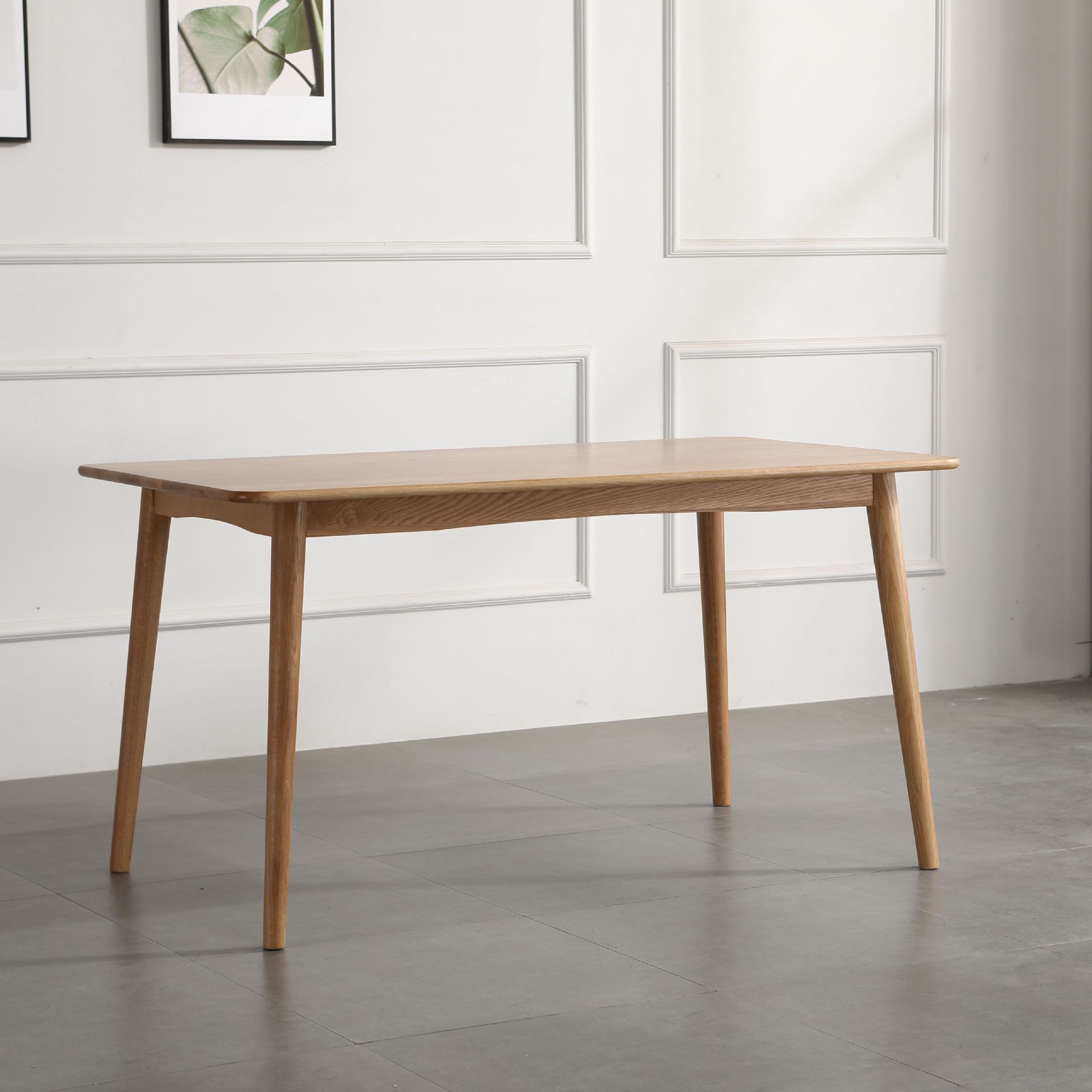 厂家直销福郡时尚简易原木餐桌 现货供应实木北欧餐桌一件代发