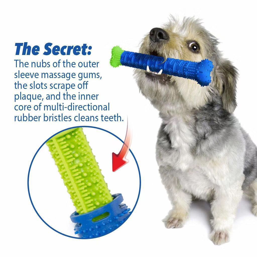 Amazon Cross-Border New Arrival Chewbrush Dog Molar Rod Pet Molar Toy New Dog Toothbrush