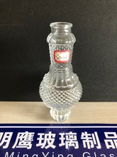 明鹰玻璃新开模具晶白料玻璃酒瓶异形玻璃瓶装白酒水果酒的玻璃瓶