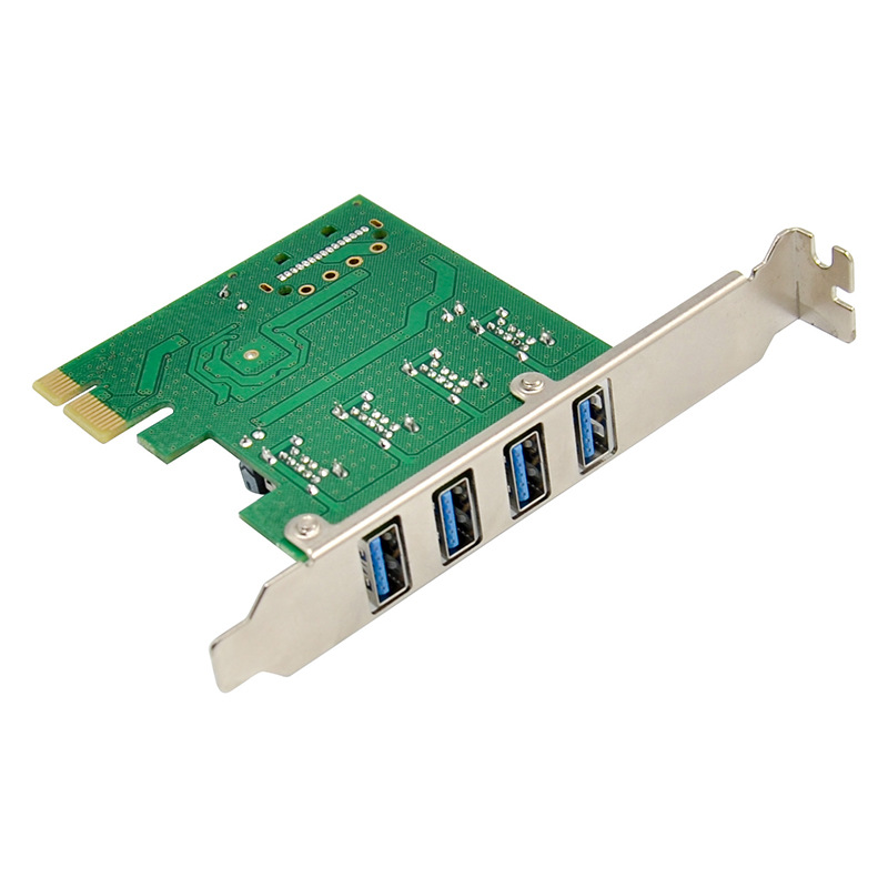 0转接卡4端口pcie台式机电脑扩展卡nec720201