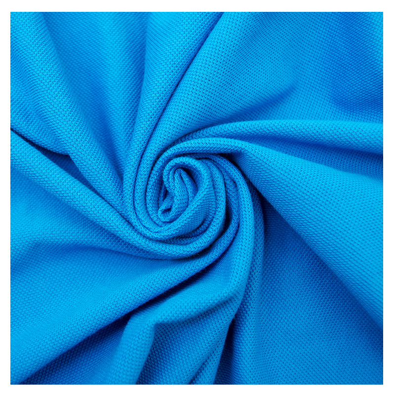 现货40s人棉珠地布polo衫面料天丝单珠地菠萝布网眼珠地布布料厂