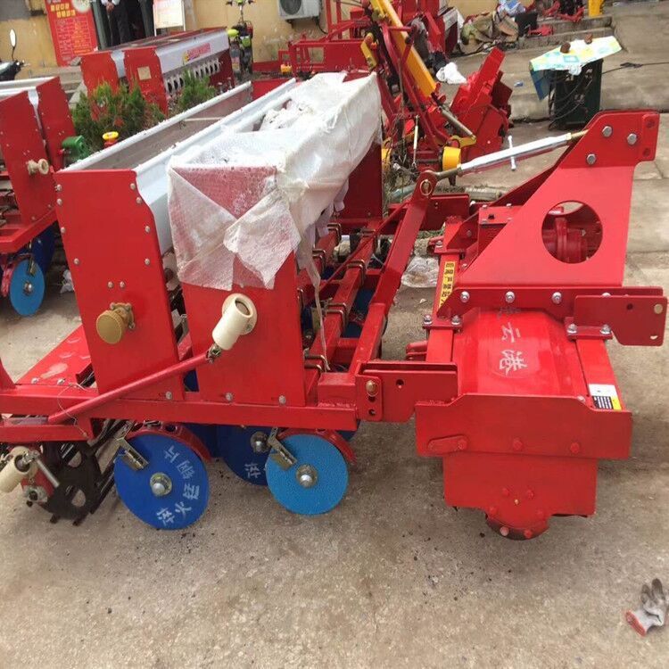 农用液压升降免耕型多行小麦播种施肥机 桨腿式9行小麦种植机
