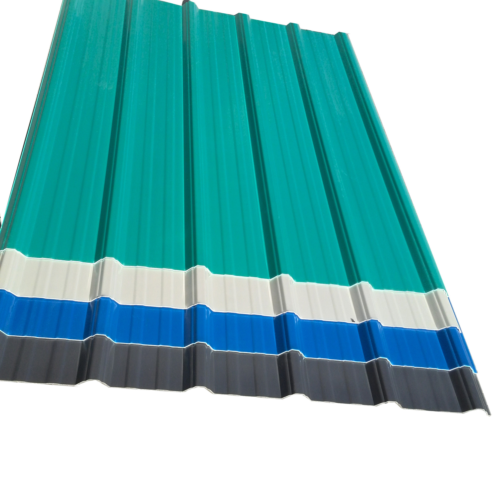 梯形波浪大坑小坑高波塑料瓦 颜色定制隔热阻燃塑料瓦