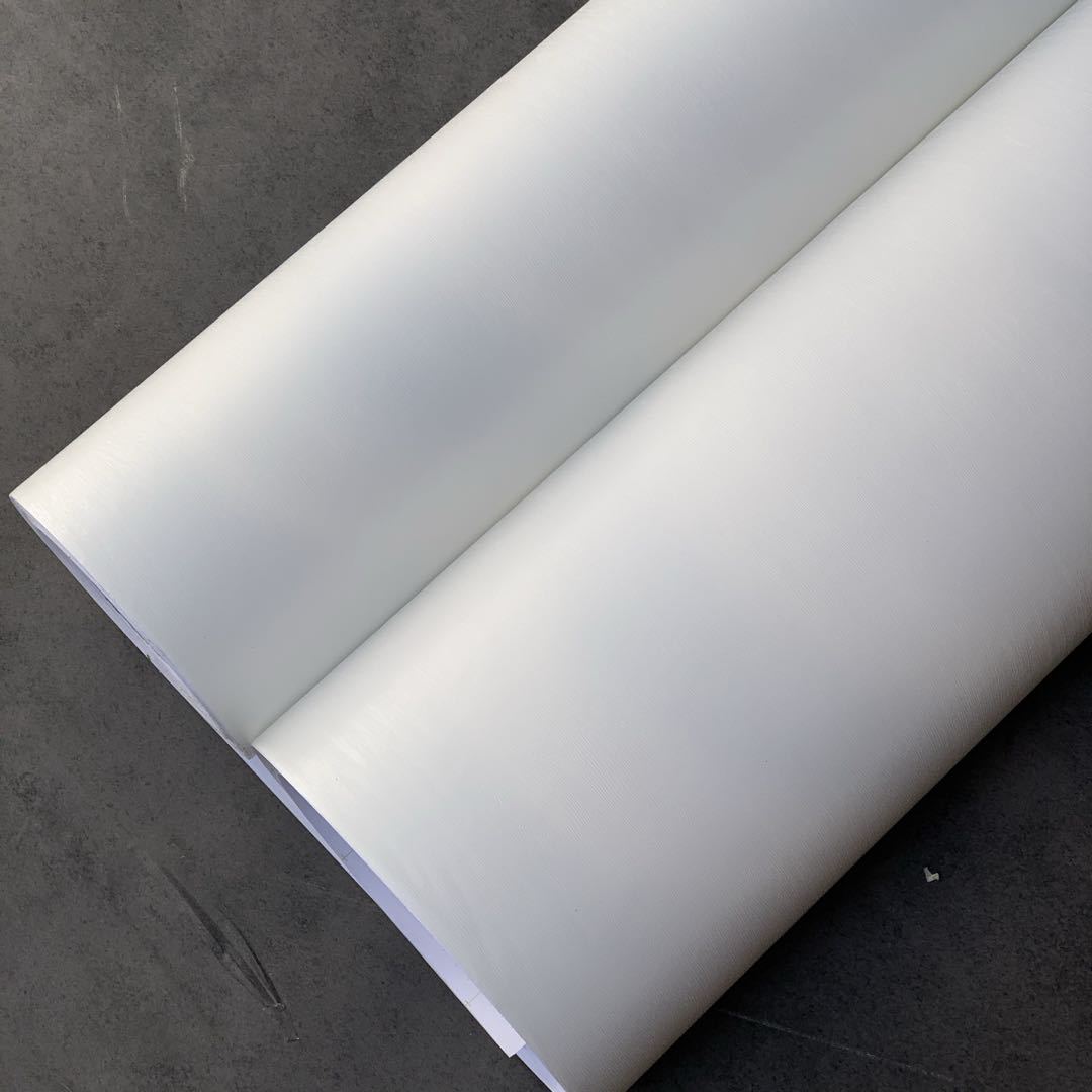 特厚导气槽白色木纹凹凸自粘墙纸壁纸 翻新 pvc装饰膜 波音软片