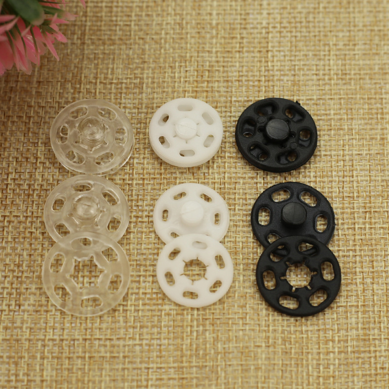 按扣透明隐形尼龙按扣 子母扣内衣扣子防走光扣摁扣黑色透明 白色