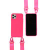 new pattern Lanyard Mobile phone shell apply iphone 11 pinkycolor thickening Apple TPU Cross border product 0