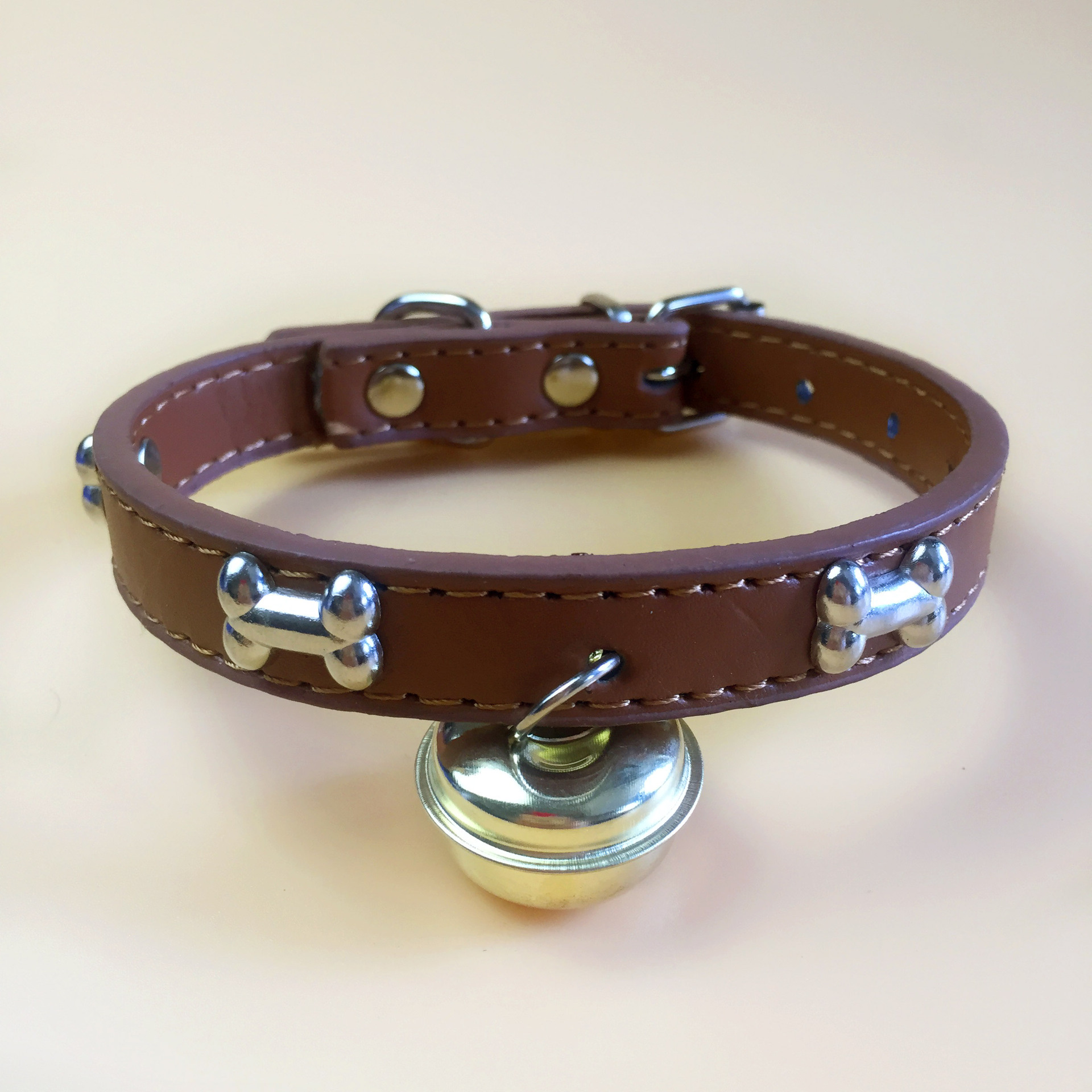 新款宠物狗狗脖圈新款合金铃铛宠物狗链猫颈圈带铃铛可爱猫猫项圈