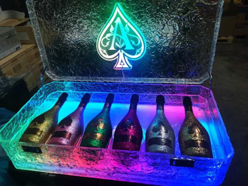 包邮 黑桃a香槟 冰封 冰焰 神龙套6色钢琴烤漆礼盒 香槟起泡