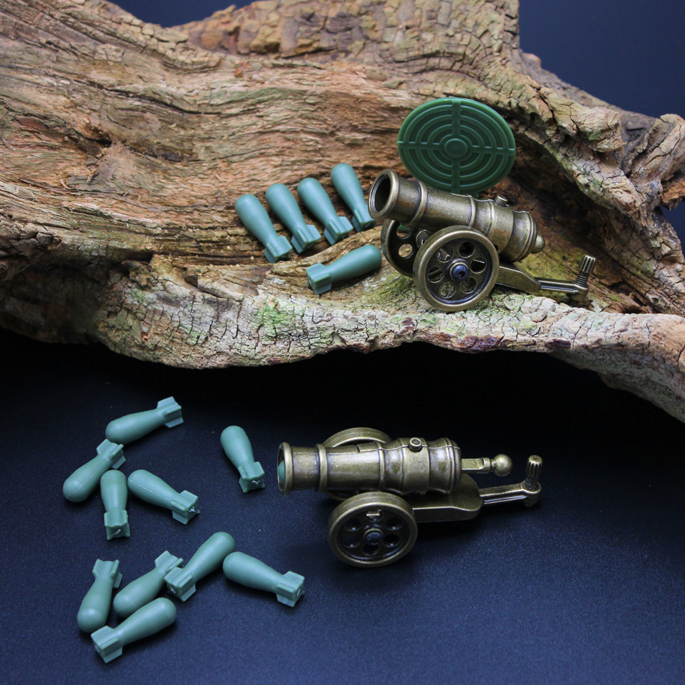 创意礼品意大利炮迫击炮金属儿童射击玩具军事模型摆件火箭筒10cm