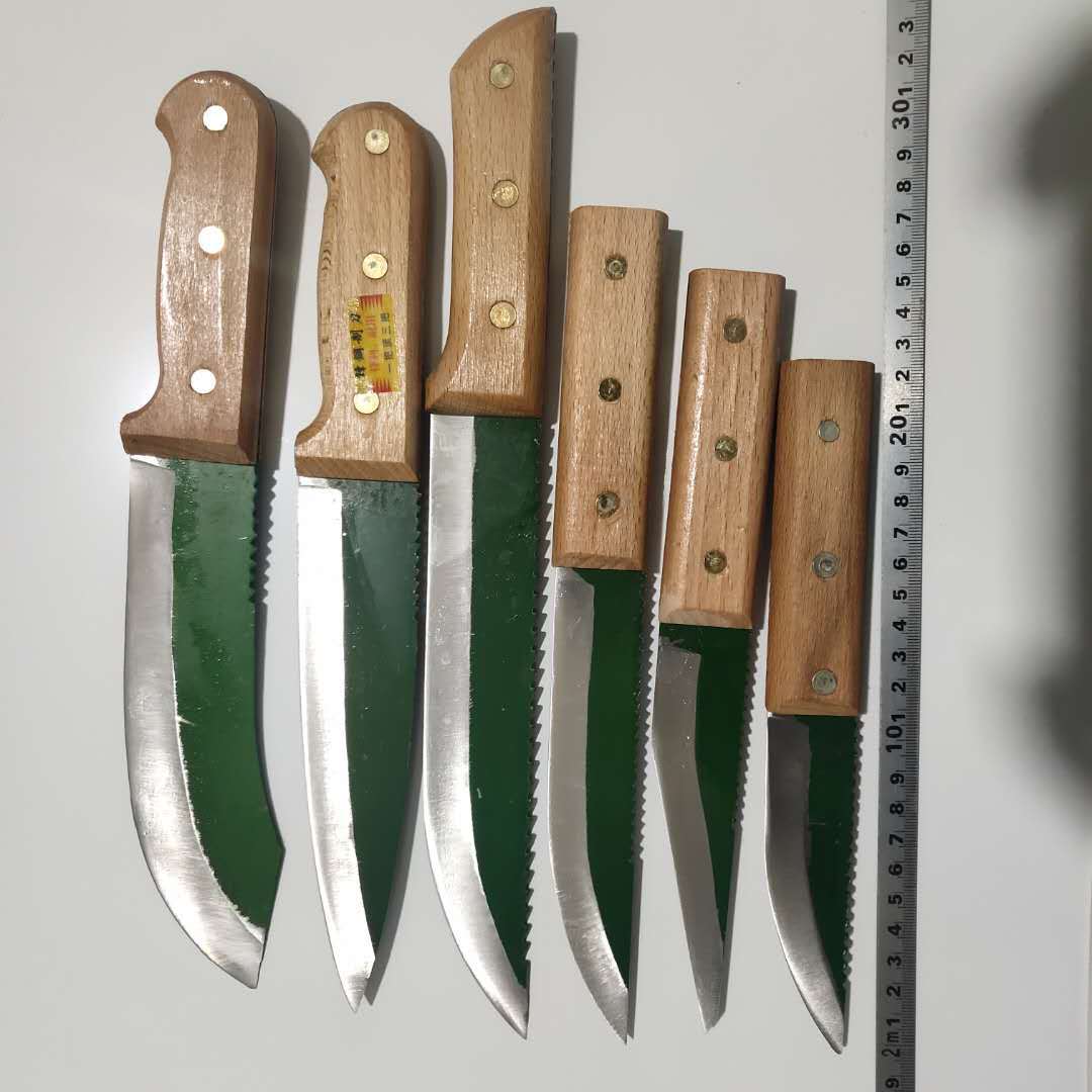 供应批发 65锰钢锋钢锯条401 502剔骨杀猪屠宰刀 高级 屠宰刀