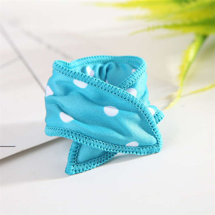 跨境亚玛逊波点发卷女生波浪海绵条发卷懒人睡眠卷发器可爱卷发带