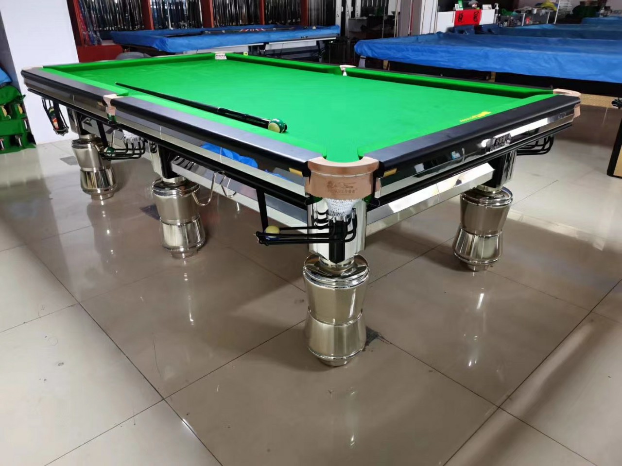 扑食者中式黑八比赛专用台球桌钢库大理石高档台球桌厂家直销包邮