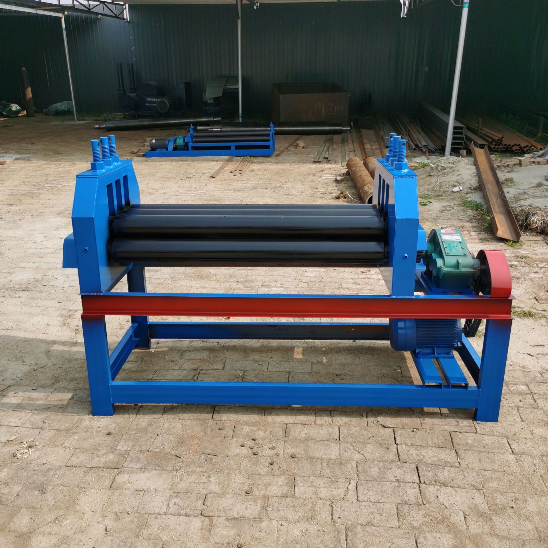 电动不锈钢板压平机铁板开平机铝板镀锌板校平机电动压平机