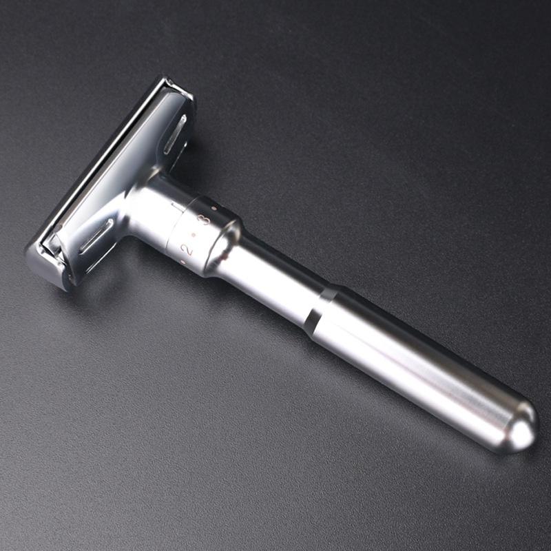 名士剃须刀手动刮胡刀男士可调锋利度水洗老式胡须剃头双面刀架