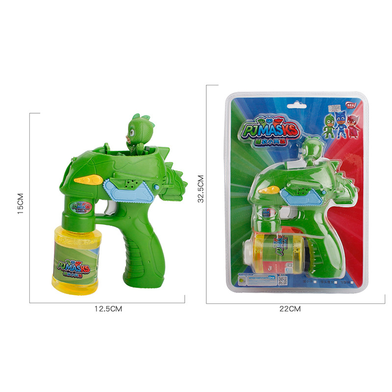 Meiqijia Pajamas Little Hero Automatic Bubble Gun with Light Music Bubble Gun Toys Children's Bubble Toys