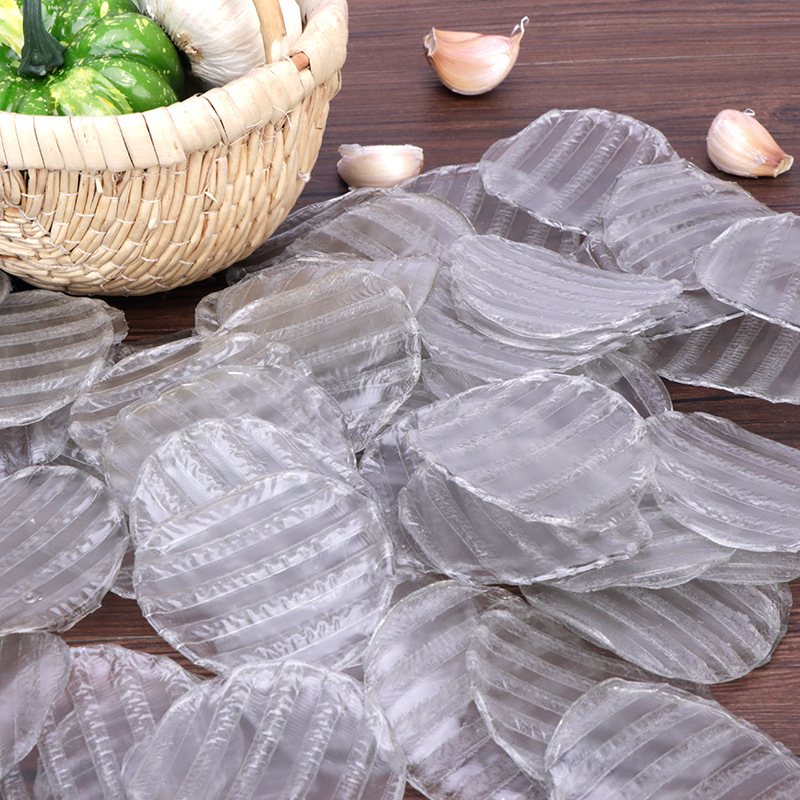 地瓜红薯圆形迷你粉皮 手工红薯淀粉圆形粉皮 做菜煲汤小粉皮批发