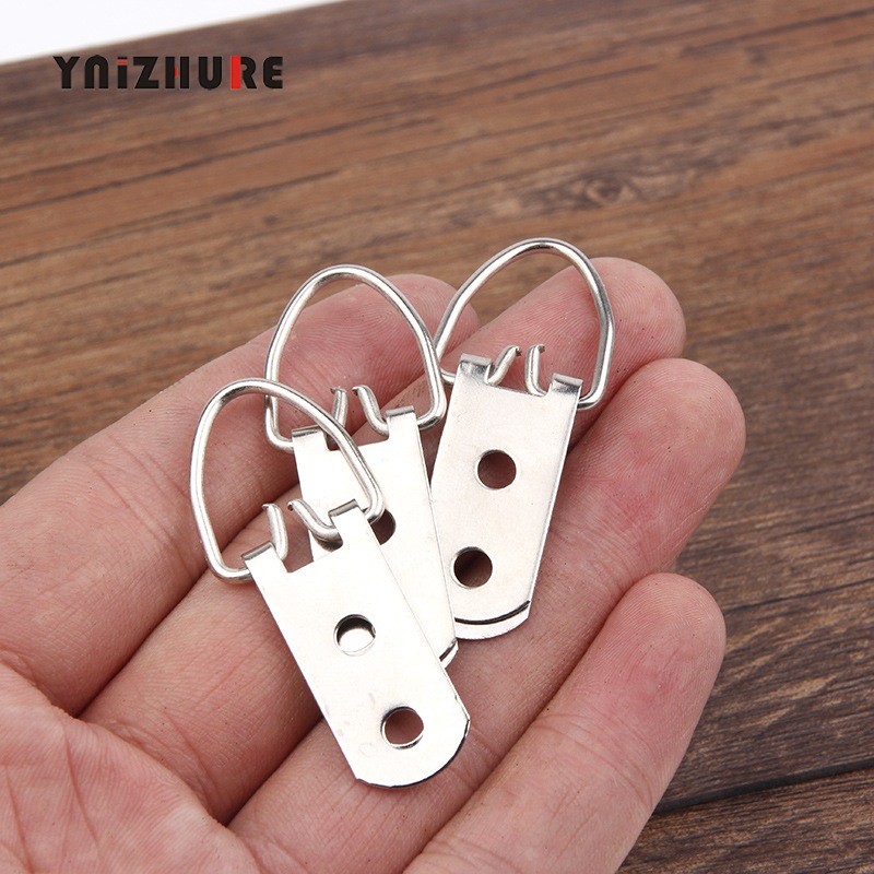 瀚毅相框挂片 双孔吊环挂钩 十字绣画框背板挂环墙挂相框五金批发