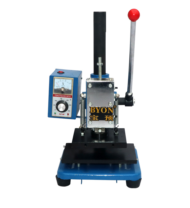 宝预手动烫印烫金机双加热管名片皮革烙印机手打标记皮革名片吊牌