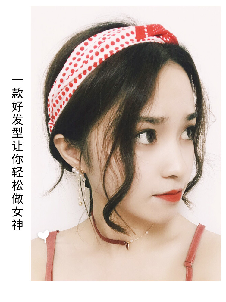 龙须刘海假发修脸中分八字两侧假刘海微卷无痕自然真发刘海女