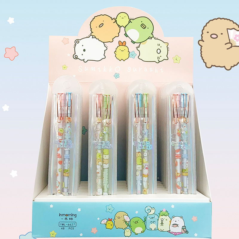 一木林小可爱团子对笔中性笔可爱卡通圆珠笔 文具批发yml-6627