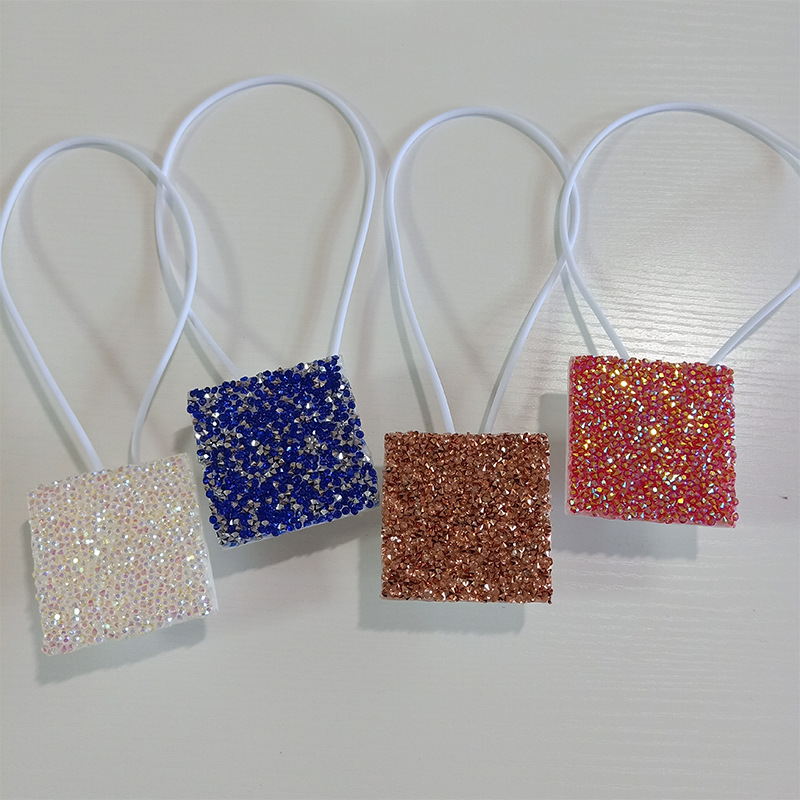 Acrylic European-Style Curtain Bandage Simple Multi-Color Colorful Crystals Punch-Free Magnetic Curtain Magnetic Buckle Curtain Accessories