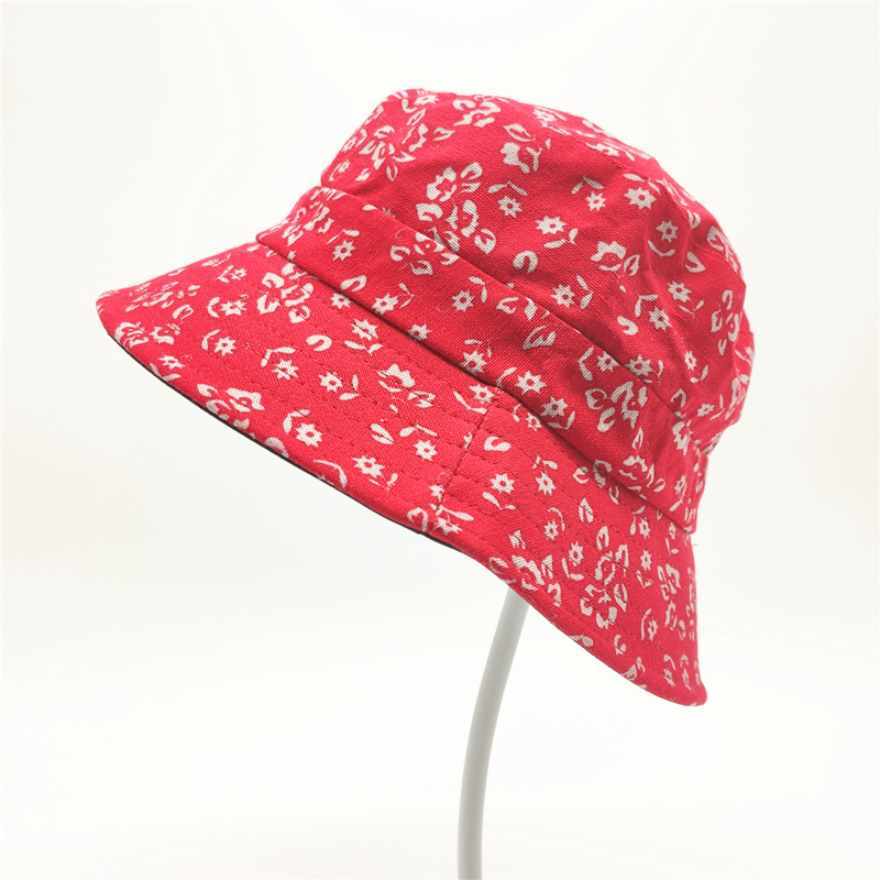 女士妈妈帽中老年帽子秋季薄款盆帽老太太渔夫帽简约花布帽子