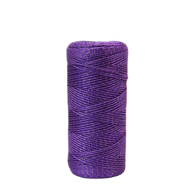 合股冰丝线 三股亮丝线手编遮阳帽 钩织包包坐垫毛纺纱轻体冰麻线