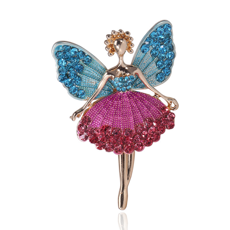 韩版芭蕾女孩舞蹈日韩个性甜美大气减龄胸针别针毛衣外套配饰品