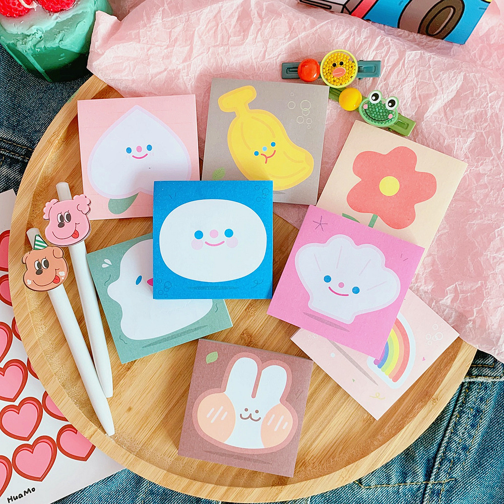 韩版可爱便利贴少女心小清新n次贴创意文具卡通男女学生便签本纸
